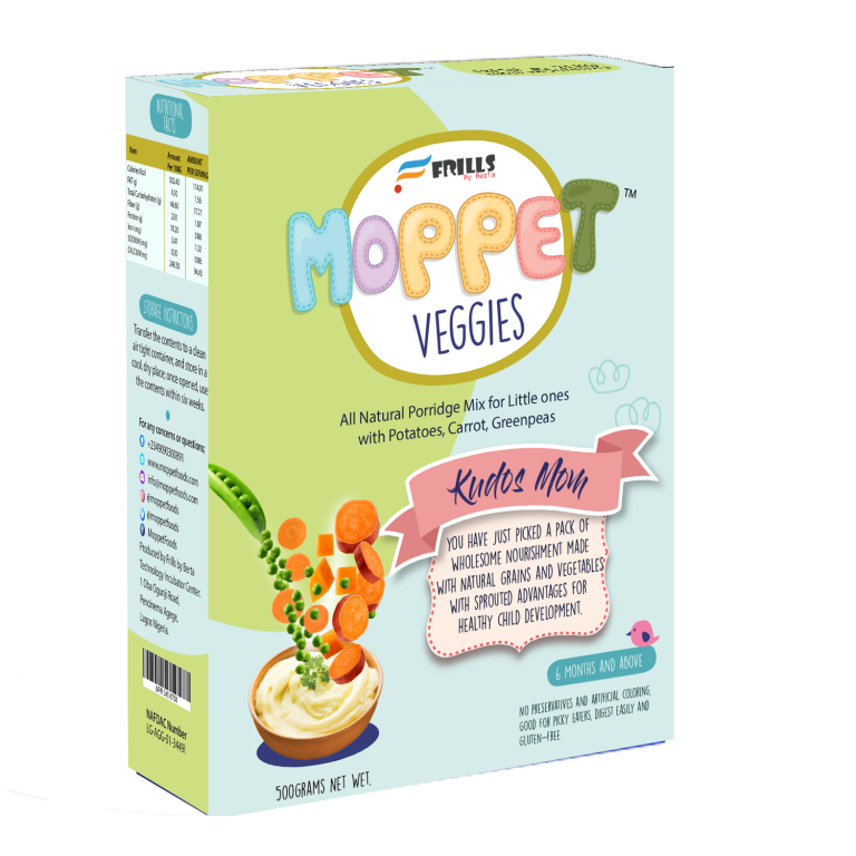 Moppet Veggies frill by berta baby cereal
