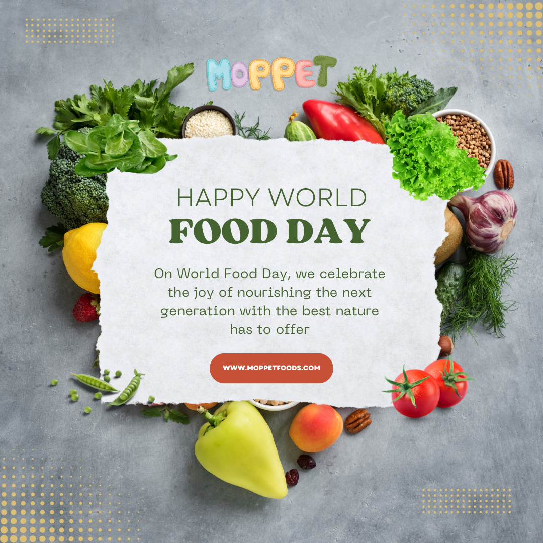 Moppet, natural baby food, world food day celebration